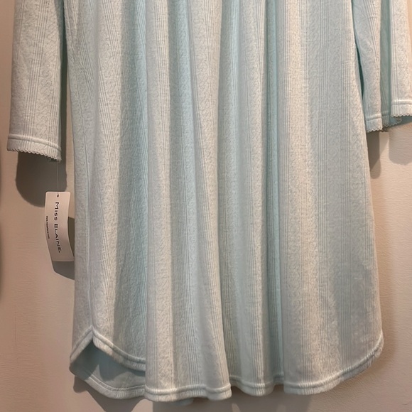 Miss Elaine Woman 1X Cuddle Knit Nightgown - Picture 8 of 9